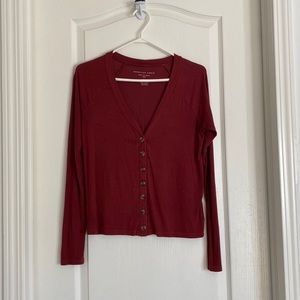 size s american eagle c neck button up shirt